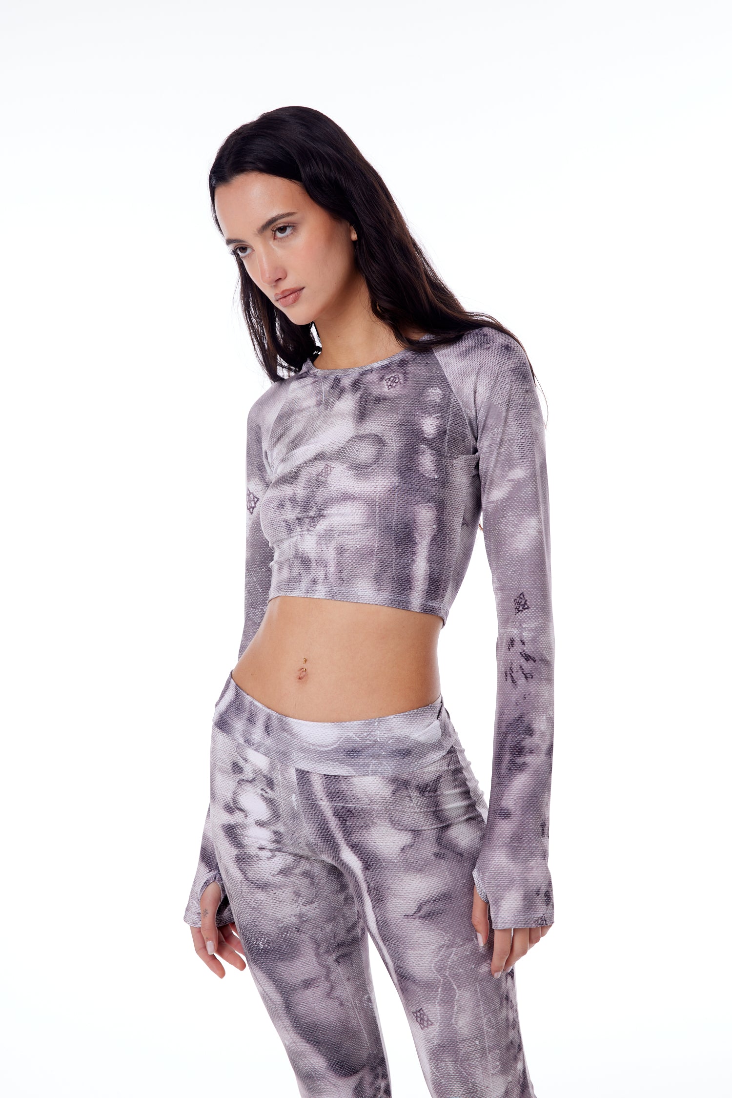 CROP TOP SNAKESKIN