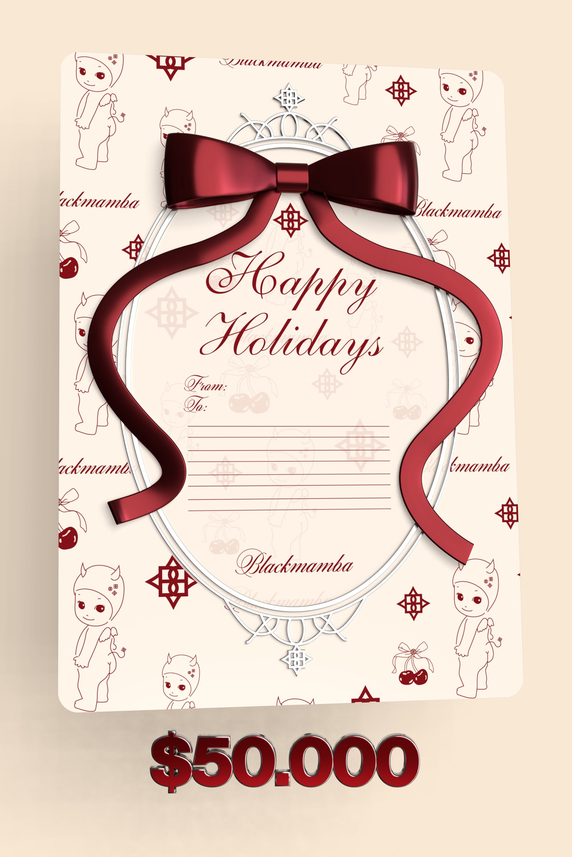 HAPPY HOLIDAYS GIFT CARD 50K